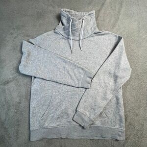 H&M Funnel Neck Sweater Mens Large Long Sleeve Pullover Sweatshirt Drawstring